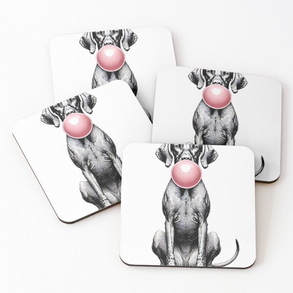 Item preview, Funny Vizsla Bubble Gum Vintage Dog Mom Dad designed and sold by Kimberley King Art  King Art.