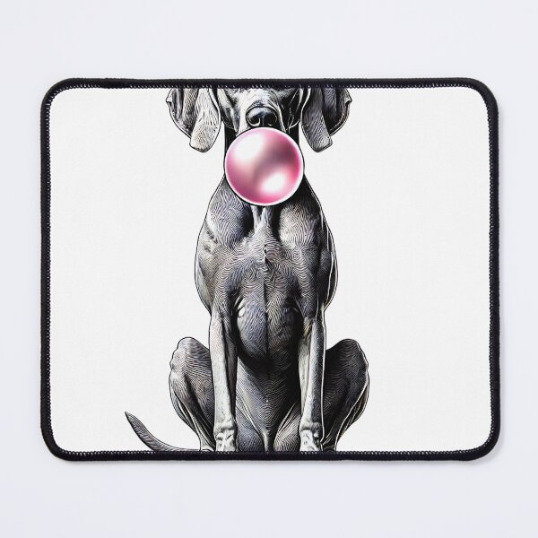 Item preview, Funny Weimaraner Bubble Gum Vintage Dog Mom Dad designed and sold by Kimberley King Art King Art.