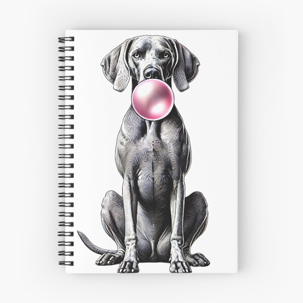 Item preview, Funny Weimaraner Bubble Gum Vintage Dog Mom Dad designed and sold by Kimberley King Art  King Art.