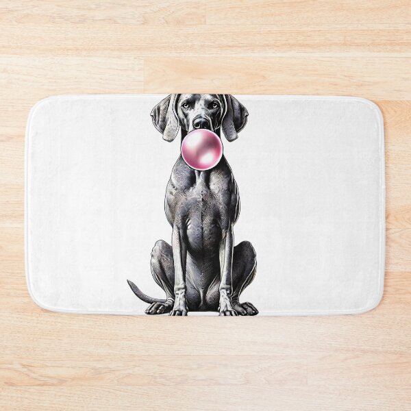 Item preview, Funny Weimaraner Bubble Gum Vintage Dog Mom Dad designed and sold by Kimberley King Art  King Art.