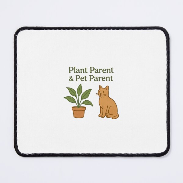 Item preview, Plant Parent & Pet Parent designed and sold by WaggingCanvas.