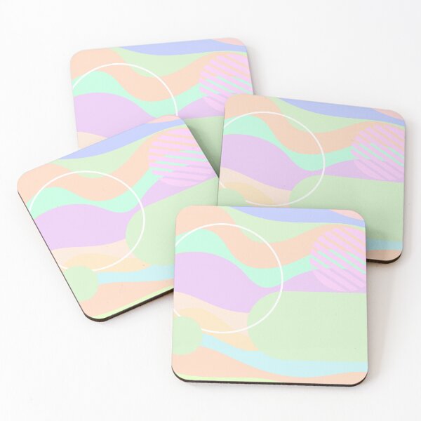 Item preview, Geometric Shapes and Waves in Pastels designed and sold by LadyAce's.