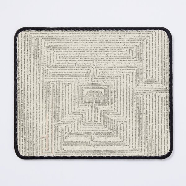 Item preview, Typographic Labyrinth Maze – Doolhoff 1623 Dutch Print – Dark Academia & Esoteric Art designed and sold by AURA-APPAEL.