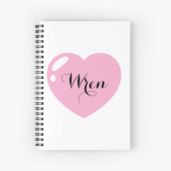 Item preview, Wren Name with Pink Heart  designed and sold by Monika Howarth.