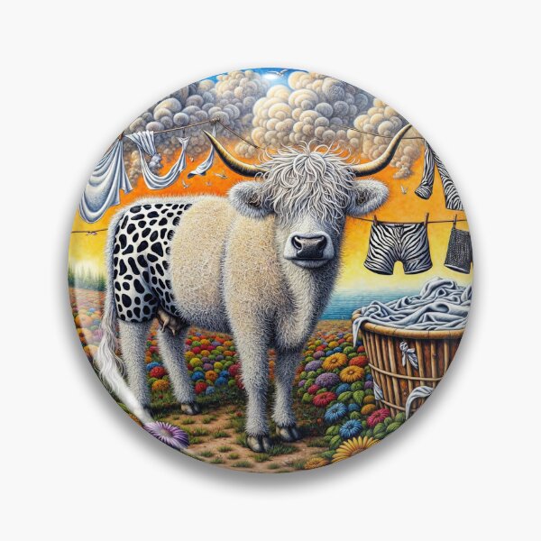 Item preview, Cow Doing the Washing designed and sold by M-Y-A-R-T-.
