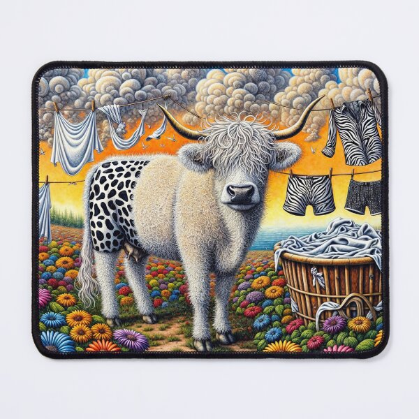 Item preview, Cow Doing the Washing designed and sold by M-Y-A-R-T-.