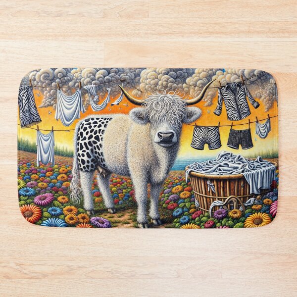 Item preview, Cow Doing the Washing designed and sold by M-Y-A-R-T-.