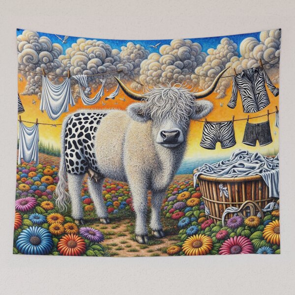 Item preview, Cow Doing the Washing designed and sold by M-Y-A-R-T-.