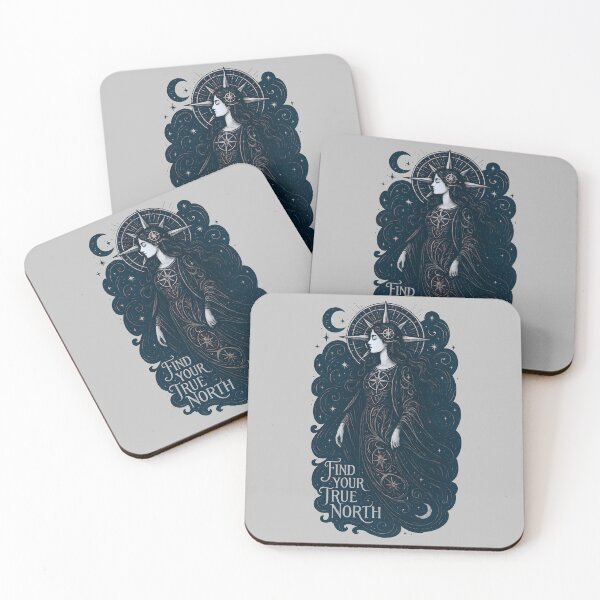 Item preview, Find Your True North Celestial Compass Goddess Night Sky Design designed and sold by Shoot-The-Moon.