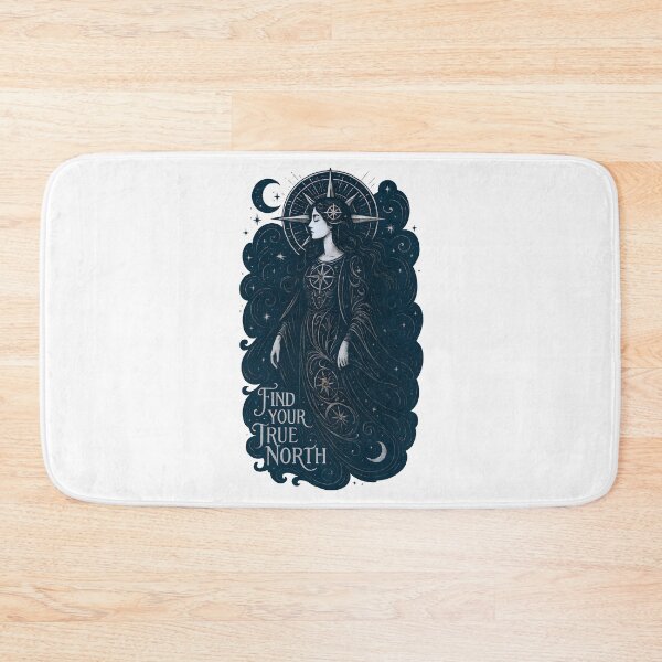 Item preview, Find Your True North Celestial Compass Goddess Night Sky Design designed and sold by Shoot-The-Moon.