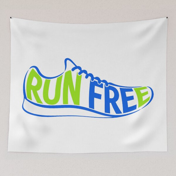 Item preview, Run Free- Sneaker Typography Illustration designed and sold by AFernandesDSG.