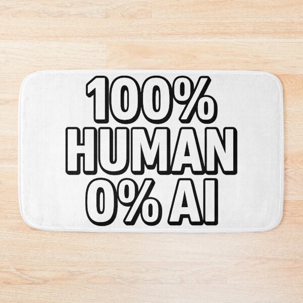 Item preview, 100% Human 0% AI – Bold Protest Statement Design designed and sold by MatvHelen.