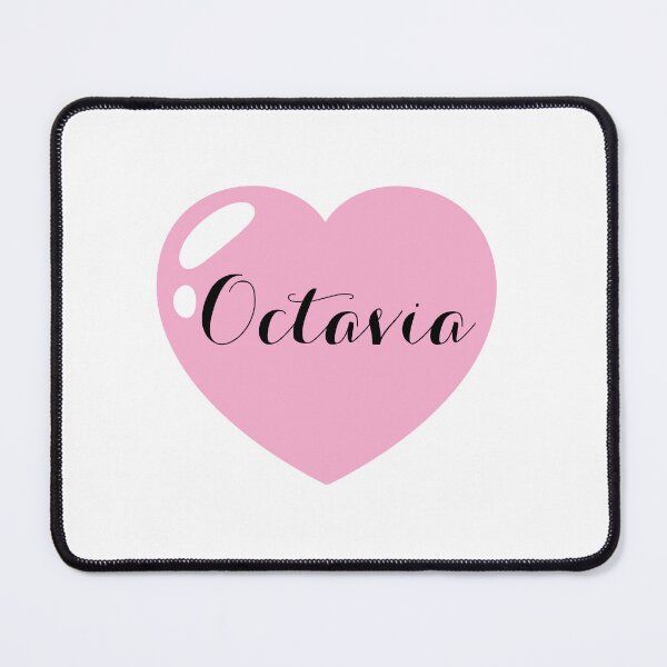 Item preview, Octavia Name with Pink Heart designed and sold by Monika Howarth.
