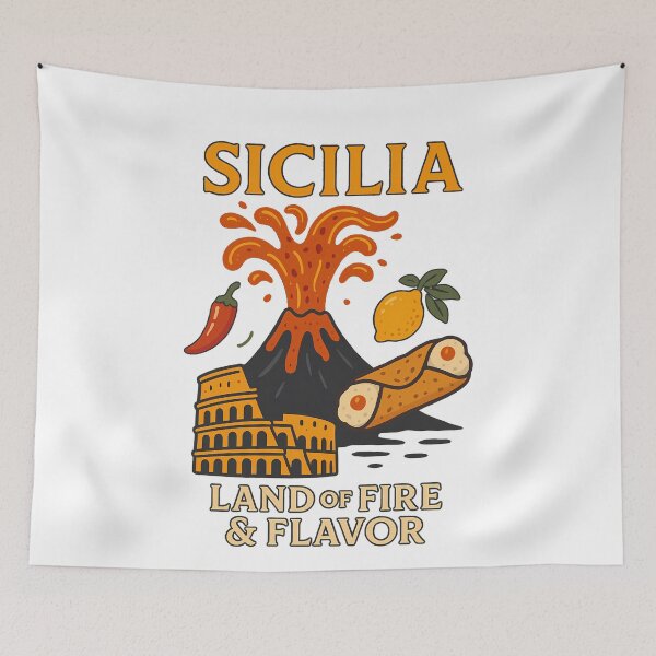 Item preview, Sicilia Land of Fire & Flavor designed and sold by k3rstman1.