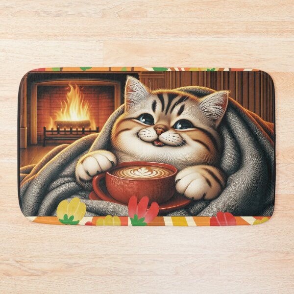 Item preview, Coffee Cat Cozy designed and sold by HappyHavenStu.