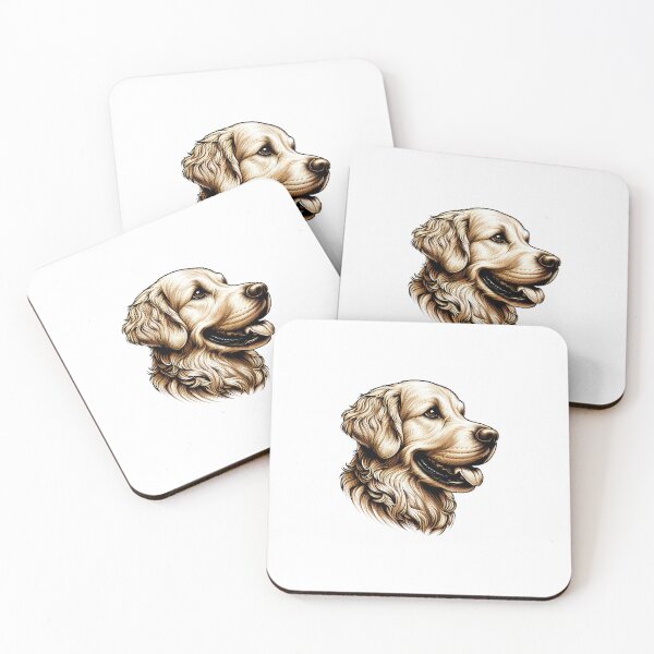 Item preview, Golden Retriever Dog Head with Intricate Fur Detailing  designed and sold by cave-canvas.