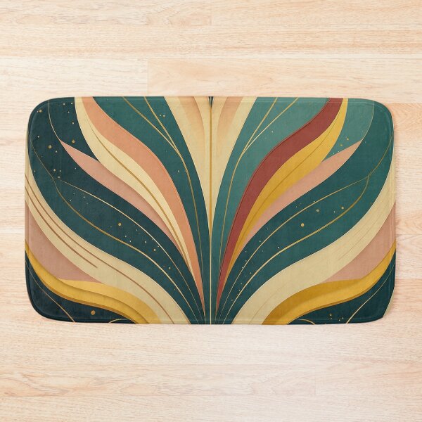 Item preview, Abstract Art Deco — retro-inspired curves and warm palette 4 designed and sold by Becky-Poppins.