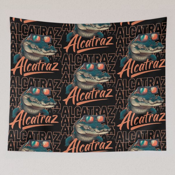 Aperçu de l'œuvre Cool Alligator Alcatraz créée et vendue par PlanetMarker.