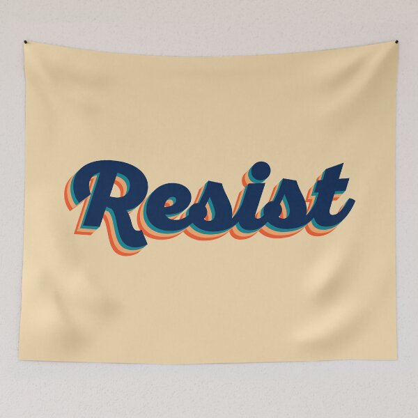Item preview, Resist 3D - Retro designed and sold by sillyjess.