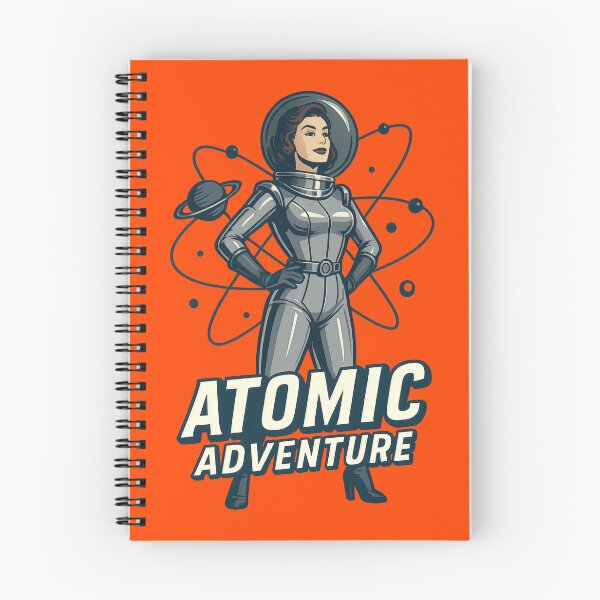 Item preview, Atomic Adventure Retro Space Heroine Sci-Fi Vintage Design designed and sold by Shoot-The-Moon.