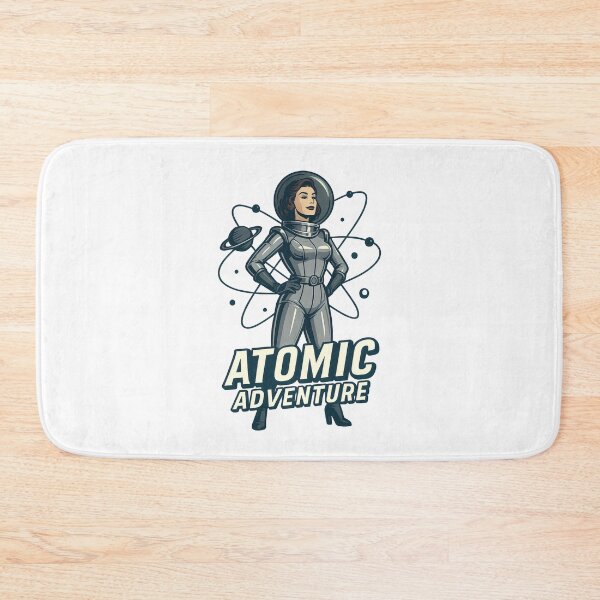 Item preview, Atomic Adventure Retro Space Heroine Sci-Fi Vintage Design designed and sold by Shoot-The-Moon.