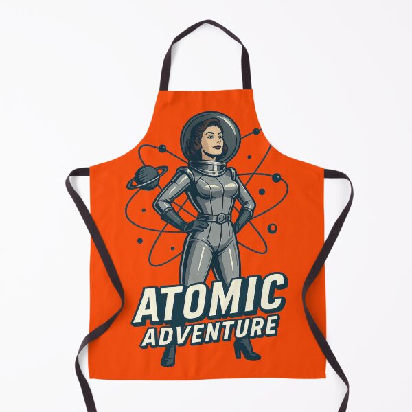 Item preview, Atomic Adventure Retro Space Heroine Sci-Fi Vintage Design designed and sold by Shoot-The-Moon.