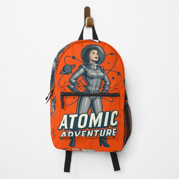 Item preview, Atomic Adventure Retro Space Heroine Sci-Fi Vintage Design designed and sold by Shoot-The-Moon.