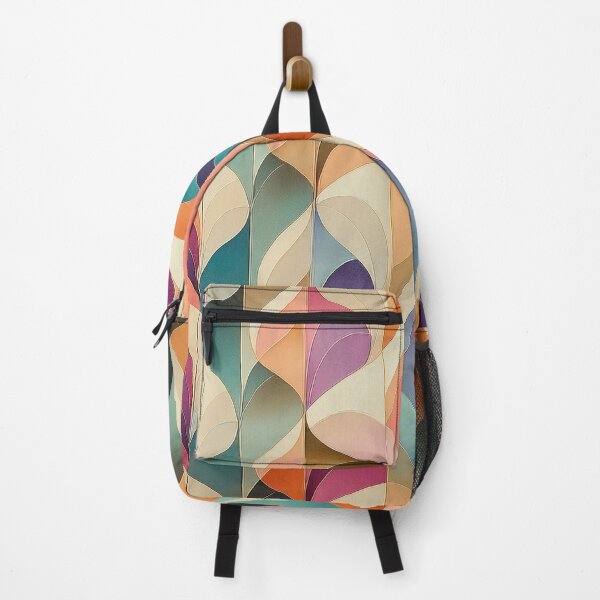 Item preview, Abstract Art Deco — retro-inspired delicate curves designed and sold by Becky-Poppins.