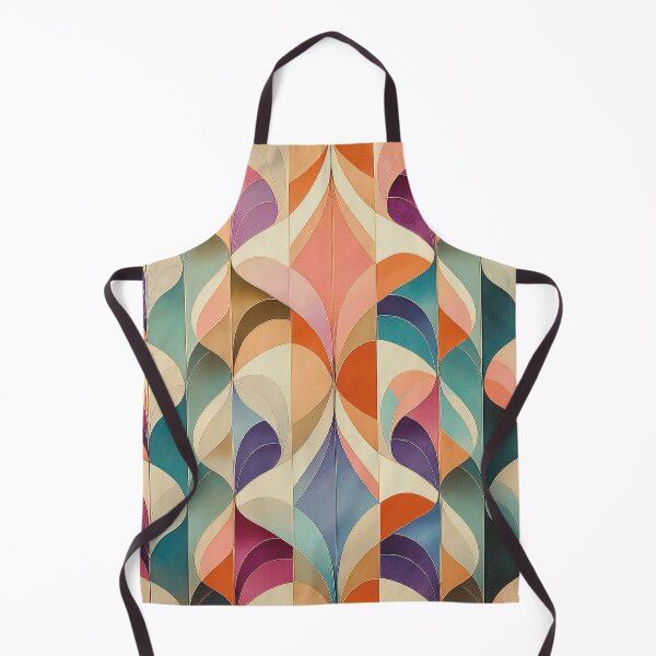Item preview, Abstract Art Deco — retro-inspired delicate curves designed and sold by Becky-Poppins.