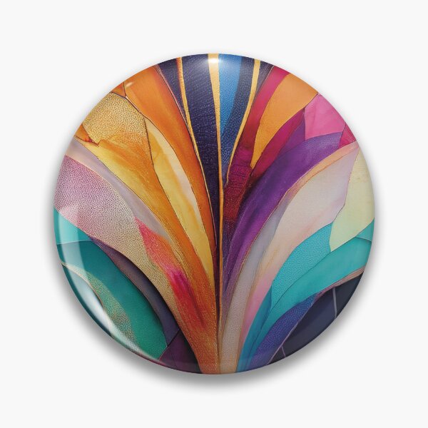 Item preview, Abstract Art Deco — retro-inspired delicate curves designed and sold by Becky-Poppins.