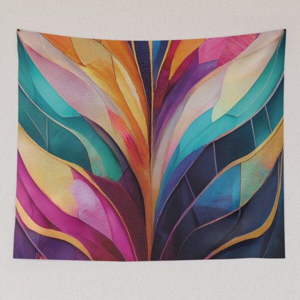 Item preview, Abstract Art Deco — retro-inspired delicate curves designed and sold by Becky-Poppins.
