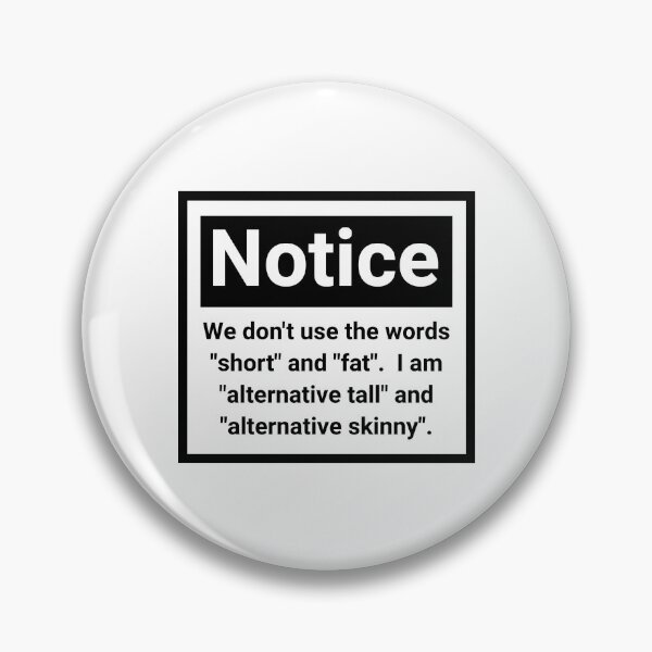Item preview, We don’t use the words short and fat.  designed and sold by Rachel the Artist .