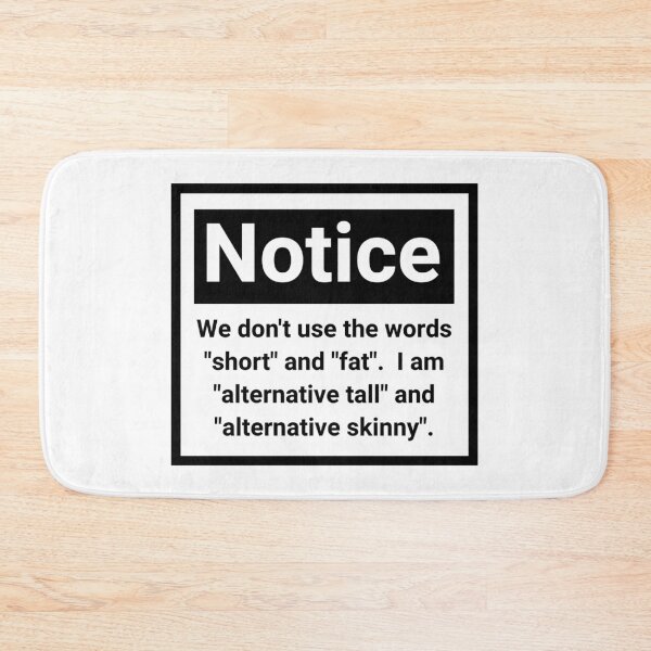 Item preview, We don’t use the words short and fat.  designed and sold by Rachel the Artist .