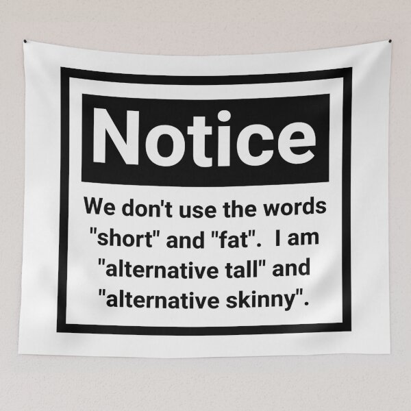 Item preview, We don’t use the words short and fat.  designed and sold by Rachel the Artist .