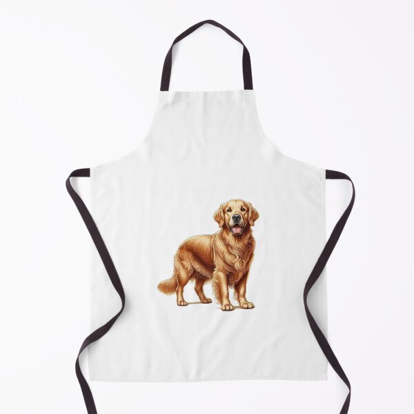 Item preview, Full Body Golden Retriever Dog Illustration with Flowing Fur designed and sold by cave-canvas.
