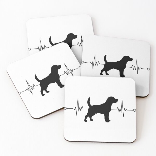 Item preview, Cardiogram with heart pulse. Dog Walker Silhouette with Pet – Animal Lover Scene designed and sold by AFernandesDSG.