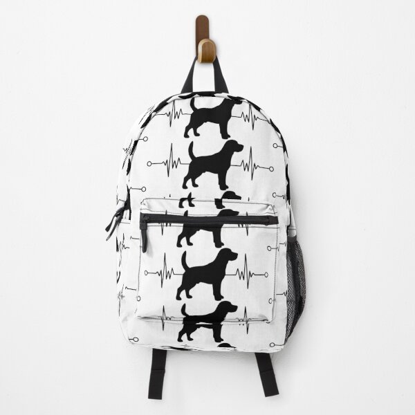 Item preview, Cardiogram with heart pulse. Dog Walker Silhouette with Pet – Animal Lover Scene designed and sold by AFernandesDSG.