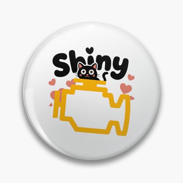 Item preview, Shiny Cat Check Engine Light Meme designed and sold by MonkiFlipp.