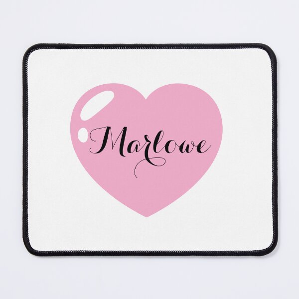 Item preview, Marlowe Name with Pink Heart designed and sold by Monika Howarth.
