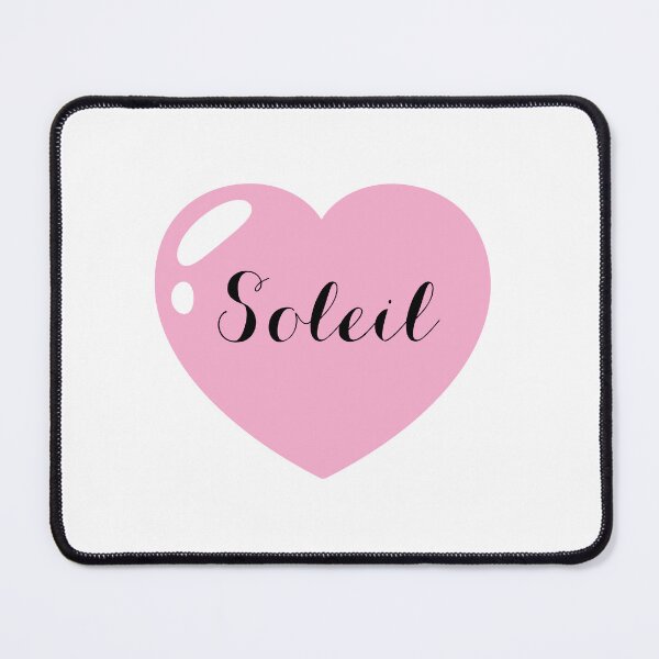 Item preview, Soleil Name with Pink Heart  designed and sold by Monika Howarth.