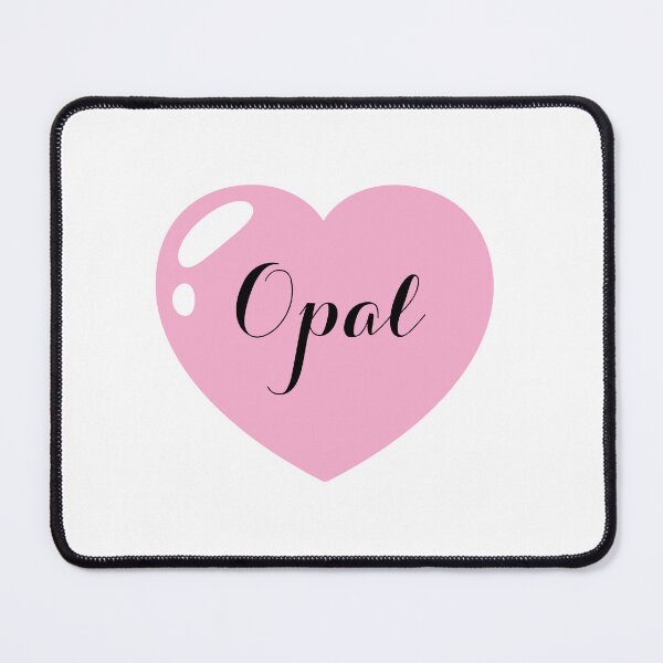 Item preview, Opal Name with Pink Heart  designed and sold by Monika Howarth.