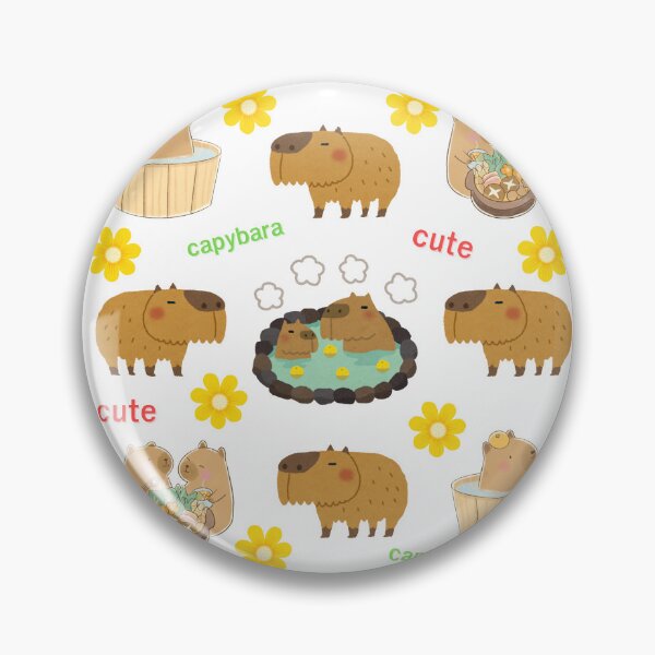 Item preview, capybaras so cute catoon kawaii designed and sold by Nimkaew.