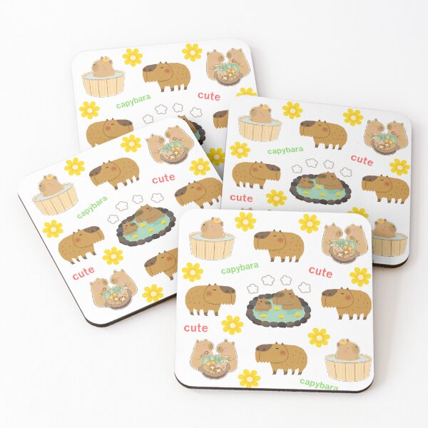Item preview, capybaras so cute catoon kawaii designed and sold by Nimkaew.