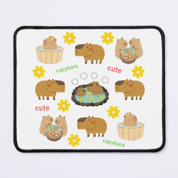 Item preview, capybaras so cute catoon kawaii designed and sold by Nimkaew.