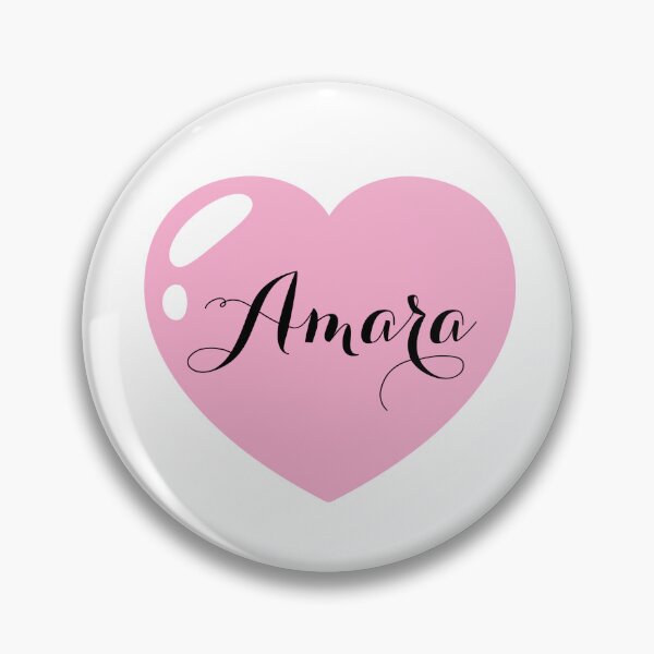 Item preview, Amara Name with Pink Heart  designed and sold by Monika Howarth.