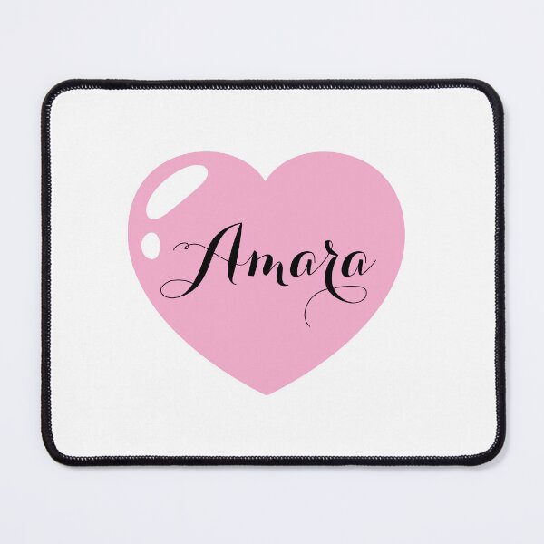Item preview, Amara Name with Pink Heart  designed and sold by Monika Howarth.