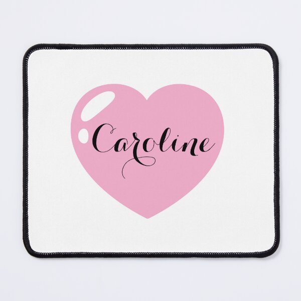 Item preview, Caroline Name with Pink Heart  designed and sold by Monika Howarth.