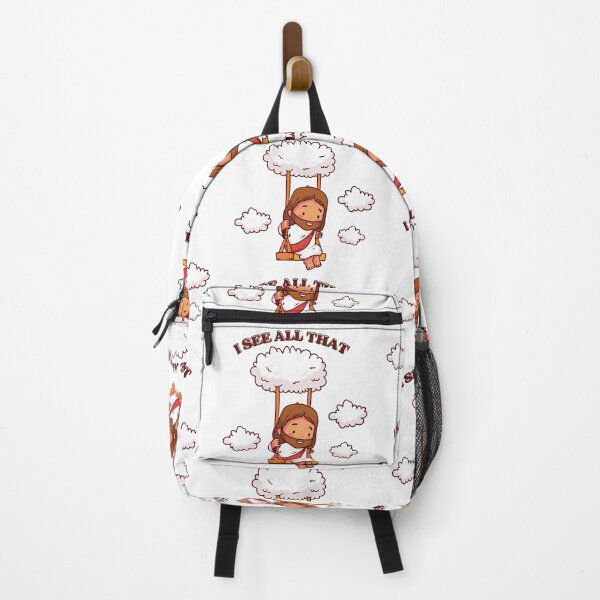 Item preview, I See All That – Cute Jesus on a Cloud Swing designed and sold by ClarityCornaZA.