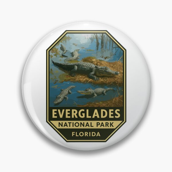 Item preview, Everglades National Park Retro Swamp Wildlife Sticker designed and sold by Ismeal Von.