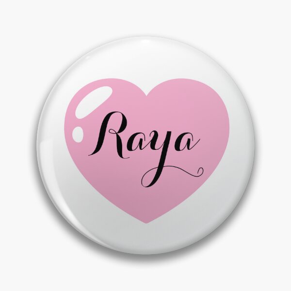 Item preview, Raya Name with Pink Heart  designed and sold by Monika Howarth.